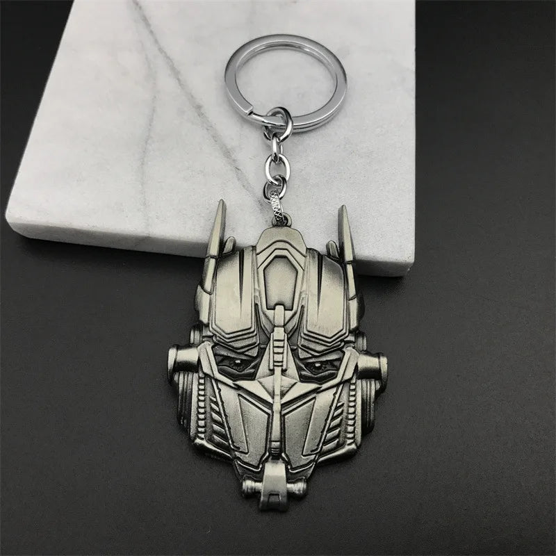 Llavero de Transformers - Logotipo de Megatron plateado