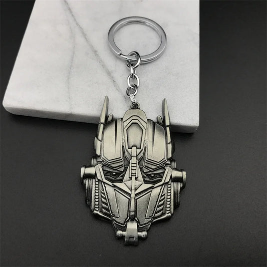 Llavero de Transformers - Logotipo de Megatron plateado