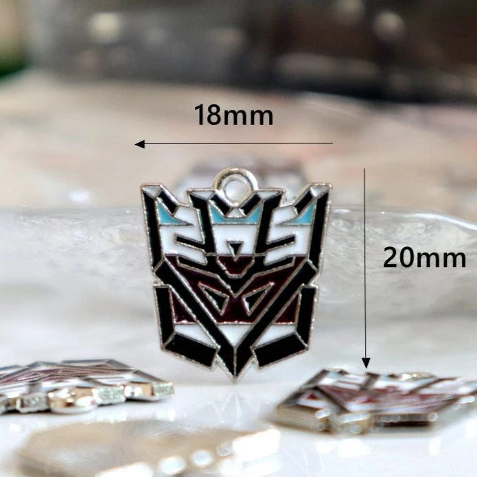 Lot 10 Pieces Transformers Necklace Accessory - Decepticons Logo