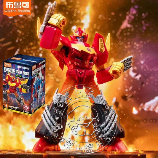 Figurine Transformers Rodimus — Blokees Galaxy Édition Feu Sacré