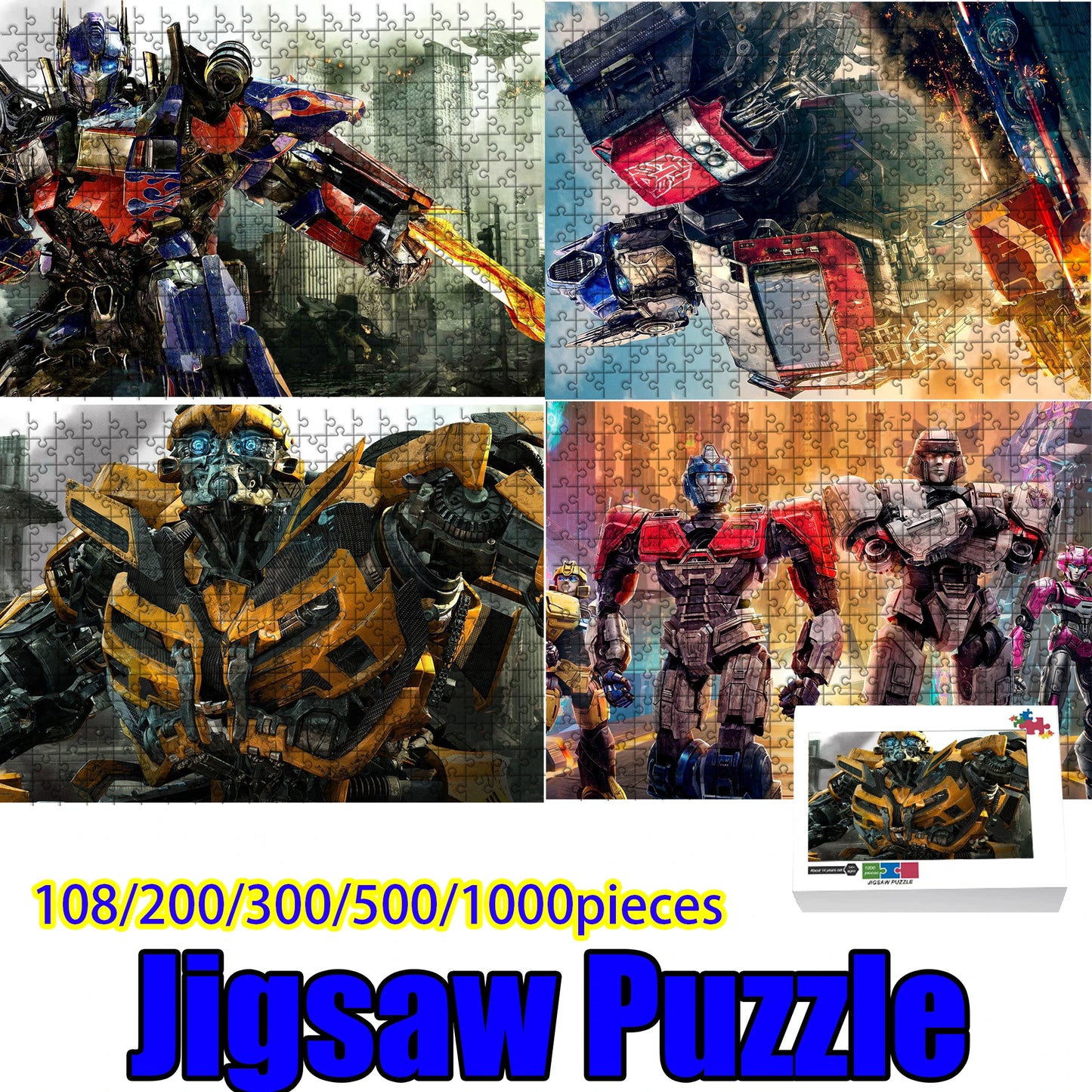 Puzzle Transformers Megatron and Optimus Prime — 1000 Pieces