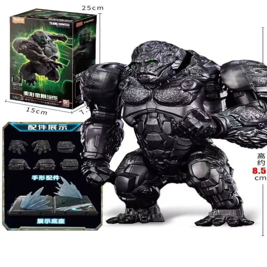 Figurine Transformers Optimus Primal Mode Bête — Gorille Mécanique Lumineux Vert