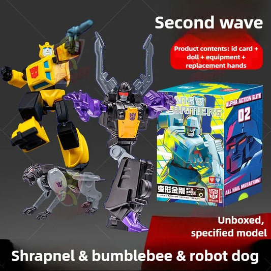 Transformers Shrapnel, Bumblebee & Ravage Figures Triple Pack — Autobot-Decepticon Alliance AAE