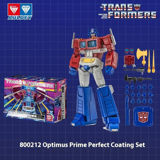AULDEY G1 Transformers Optimus Prime Figure — Chrome Perfect Coating Edition Complete Accessories
