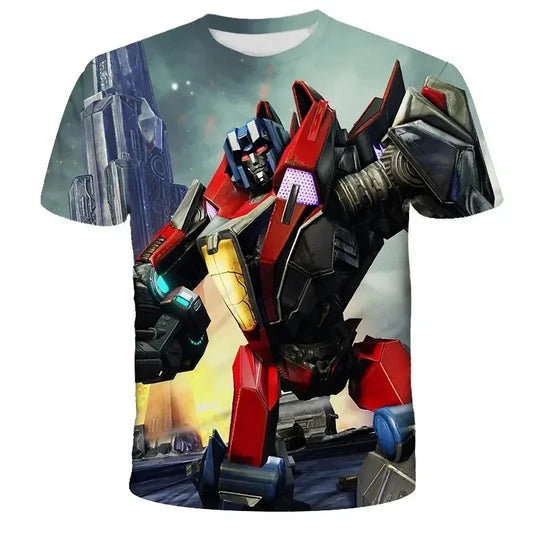 Camiseta Transformers Niño Optimus Prime 3D