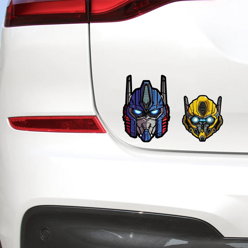 Transformers Car Stickers Window Bumper Windshield Scratch Covering Car Accessories Motorcycle Front Cowl Fuel Tank Vinyl Decal