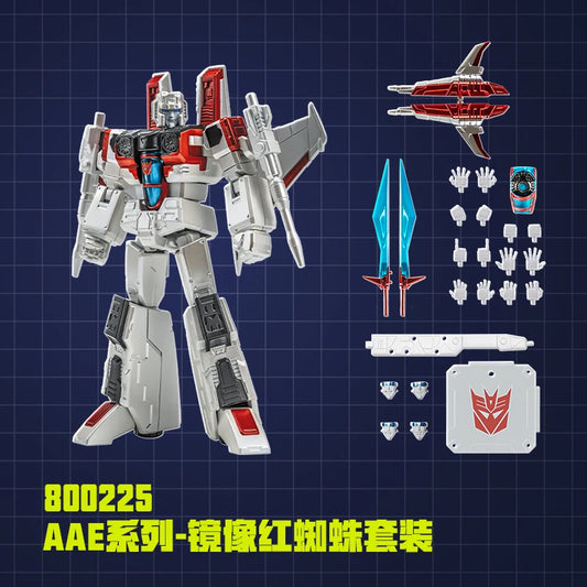 Transformers Starscream Mirrored Chrome Edition Figurine — Alpha Action Elite Collector