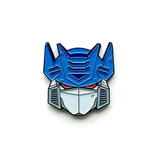 Blue Autobot Transformers Badge — Pin Head Helmet Backpack