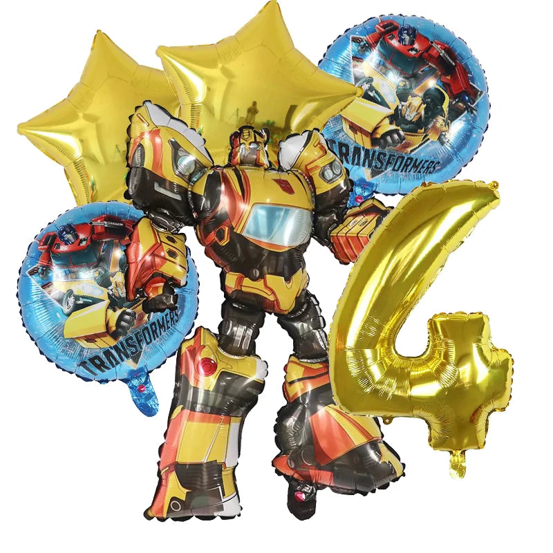 Ballon anniversaire - Bumblebee 4 Ans