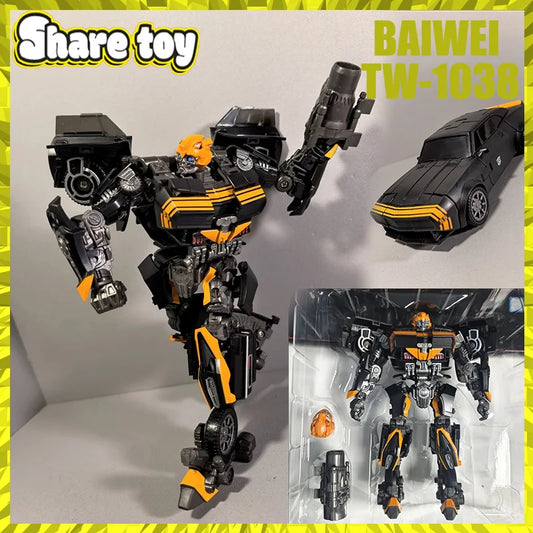 Transformers Bumblebee Black Bee TW1038 Action Figure - Black and Orange Warrior Edition