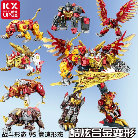 Transformers Dinoking Phoenix KX Gold Figure — Double Battle and Speed Mode No Box