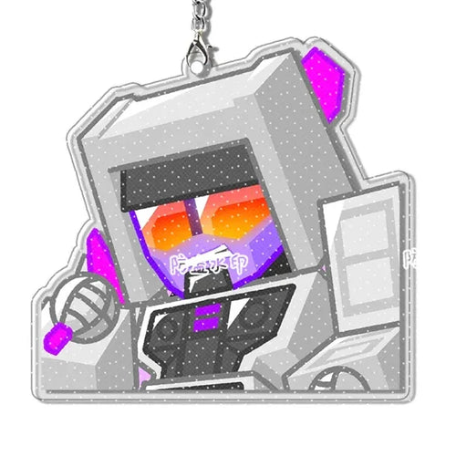 Transformers Keychain - Mini Grey-Purple