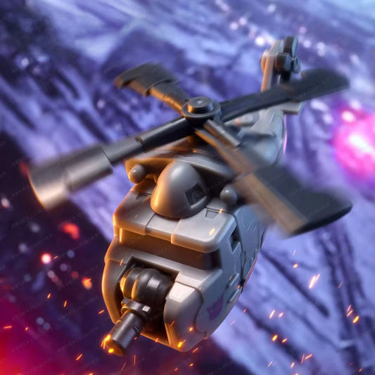Transformers Vortex Blokees Hovering Figure — Starry Night Gray Helicopter