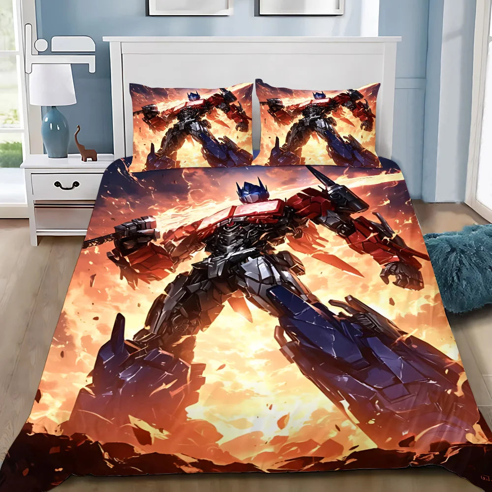 Optimus Prime Duvet Cover - Fire