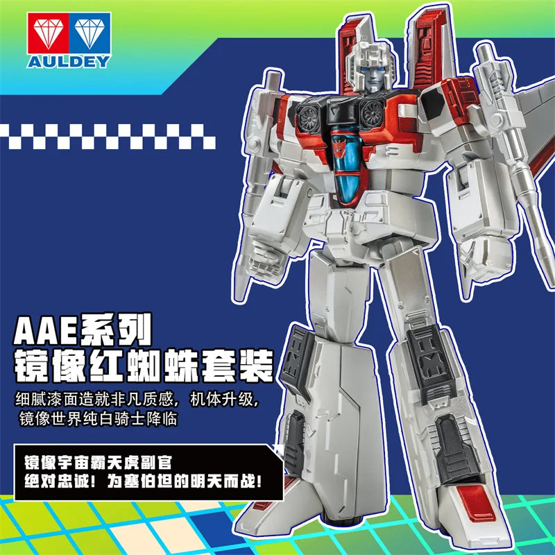 Figurine Transformers Starscream Shattered Glass — Robot Articulé 16cm