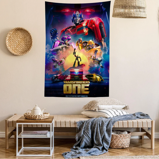 Poster Transformers "Le Commencement" - Autobots Retro