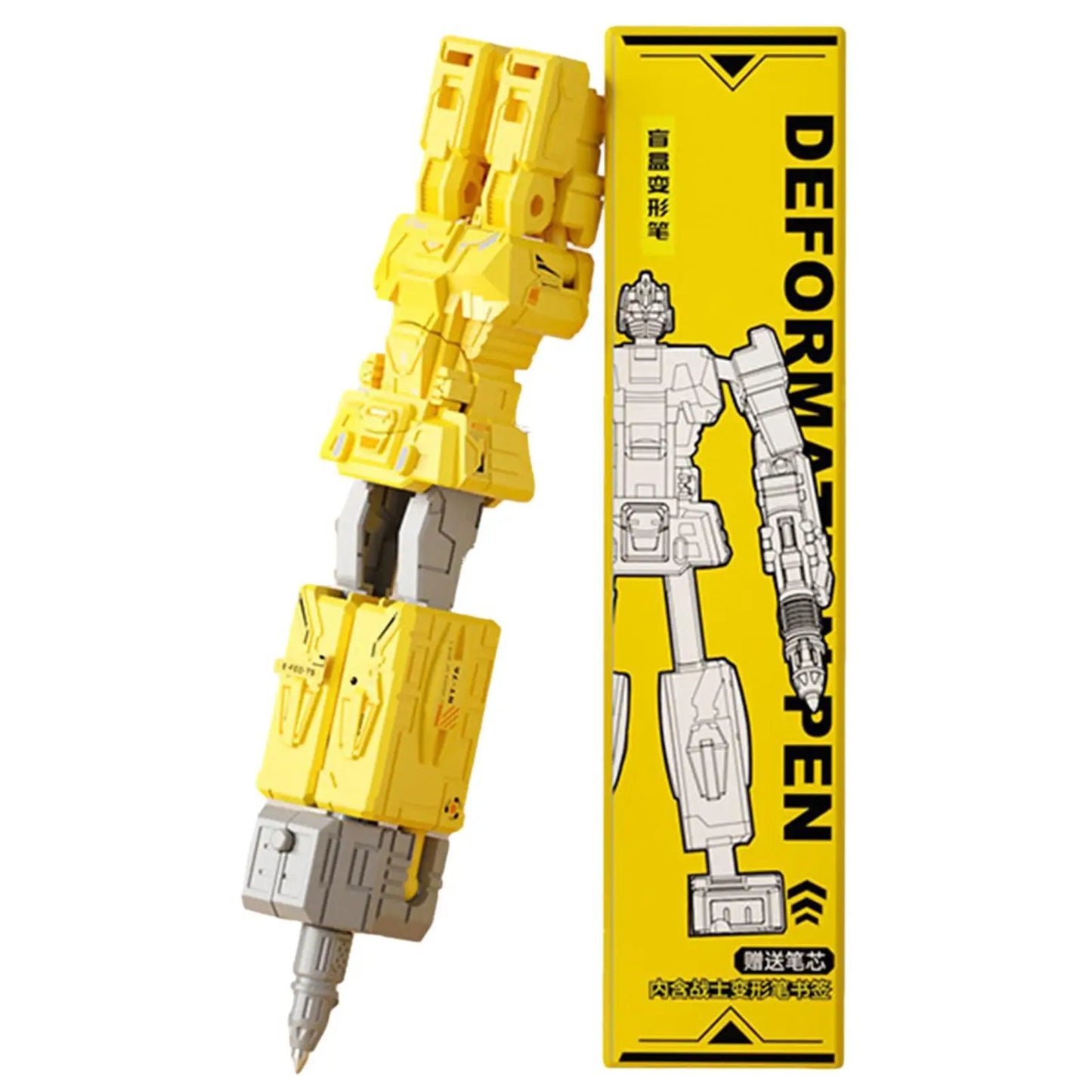 Transformers 2 in 1 Toy - Figure and Pen Yellow Edition