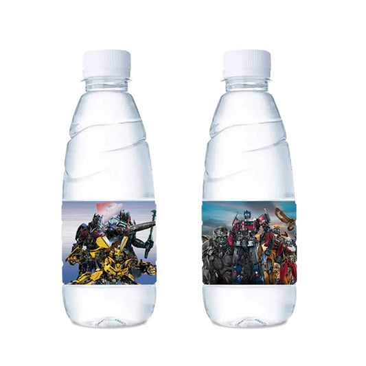 Autocollants pour bouteille Transformers