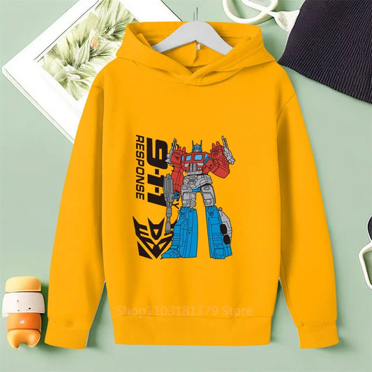 Transformers Yellow Children's Sweater - Optimus Prime