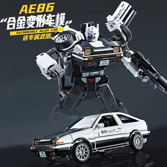 Figurine Transformers AE86 Initial D — Robot Tofu Shop Édition Deformed