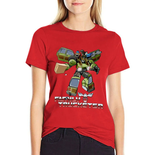 T-Shirt Transformers pour Femme - "Family Truckster" Rouge