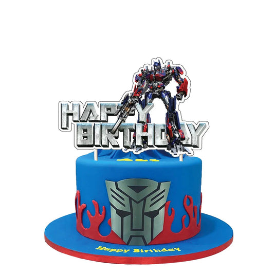 Décoration de gâteau d'anniversaire - Optimus Prime