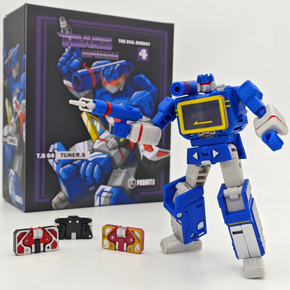 Mini Figurine Transformers Soundwave 11cm — Blue Pocket Version