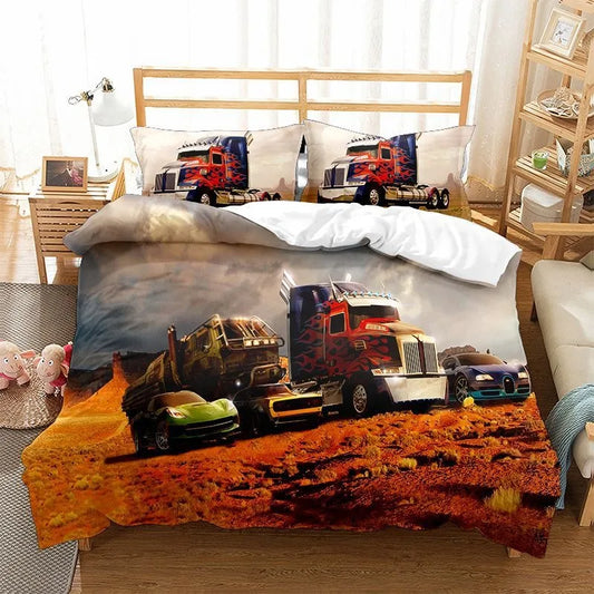 Transformers Duvet Cover - Natural