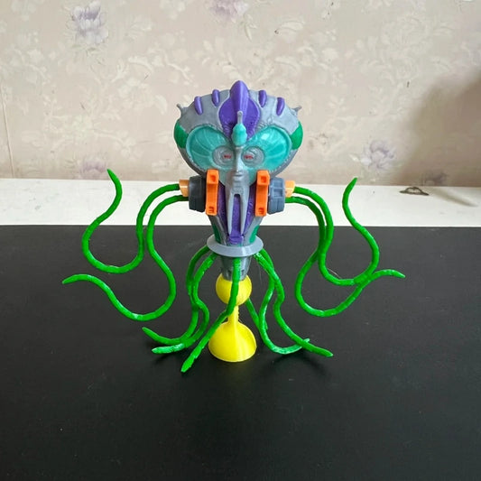 Turquoise and Purple Alien Tentacle Transformers Bust — Cosmic Creature