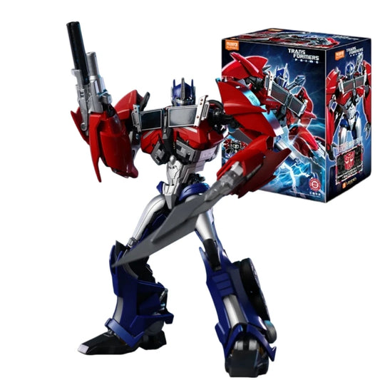 Figurine Transformers Optimus Prime Blitzwing Prime Édition — Brick Bleu Roi Flamme Rouge