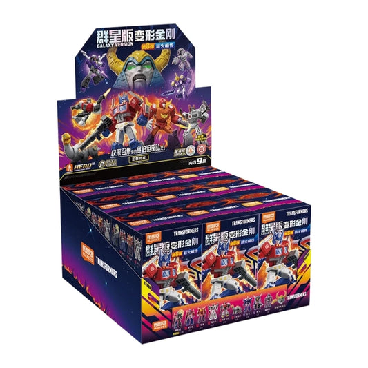 Présentoir Transformers Blokees Galaxy Version 8 — Coffret Complet 9 Figurines Surprise