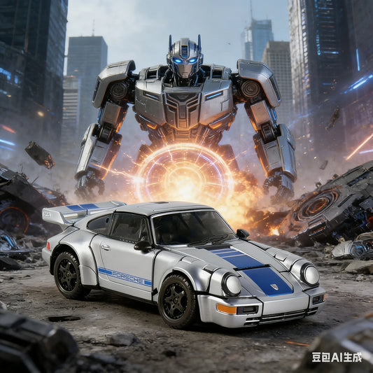 Transformers Mirage Ghost Car SS105 Figure — CY-01 Rise of the Beasts Silver