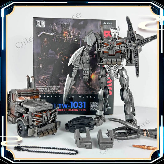 Transformers Scourge Studio Series 18cm Figurine — White and Grey Accessories Set