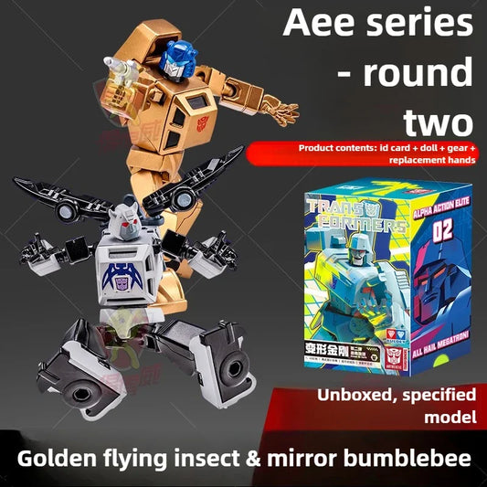 Transformers Insecticon Gold & Bumblebee Chrome Figure Duo — AAE Special Edition