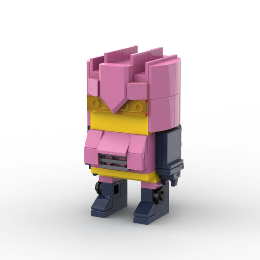 Figurine Transformers Barricade Rose Insolite — Brick Décepticon Coloris Inattendu