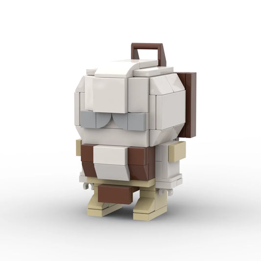 Figurine Transformers Outback Chibi — Brick Blanc et Brun Silhouette Ronde