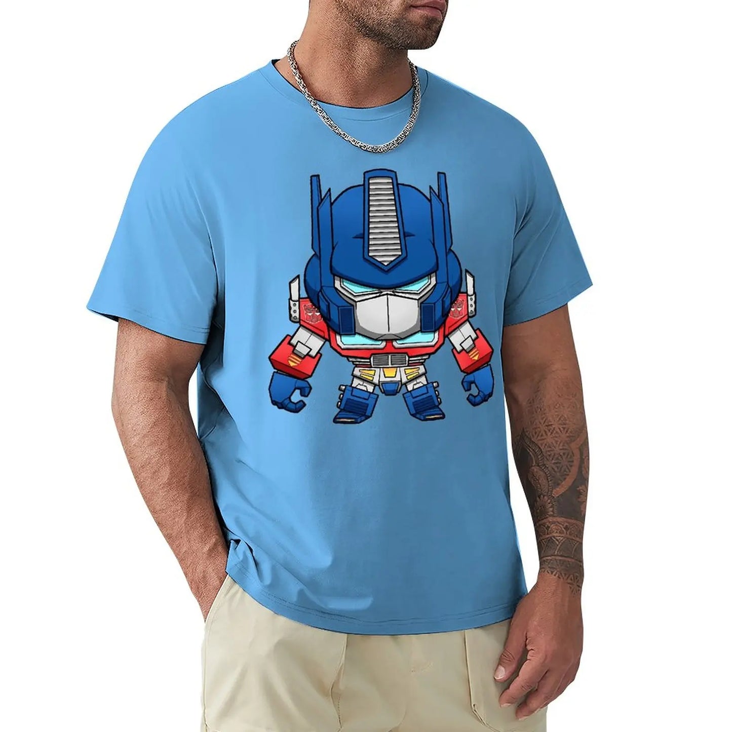 Transformers Soundwave camiseta azul de dibujos animados