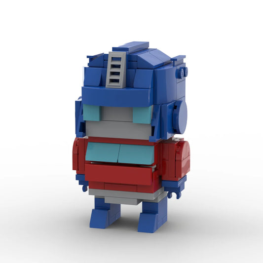 Figurine Transformers Orion Pax Chibi — Brick Rouge et Bleu Buste Précurseur