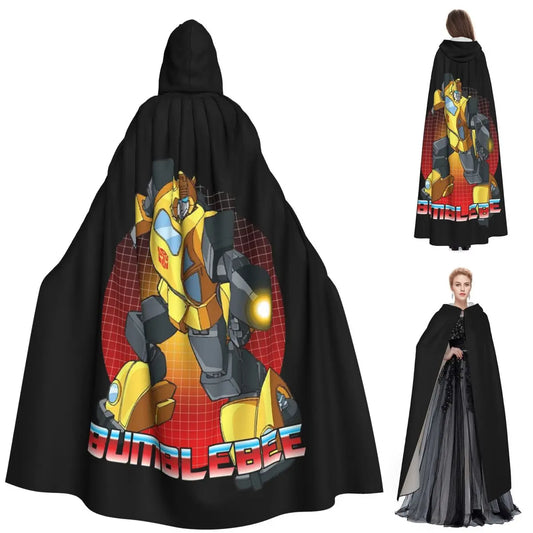 Cape Transformers Bumblebee — Cape à Capuche Cosplay Halloween Longue
