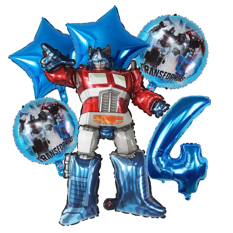 Birthday Balloon - Optimus Prime 4 Years