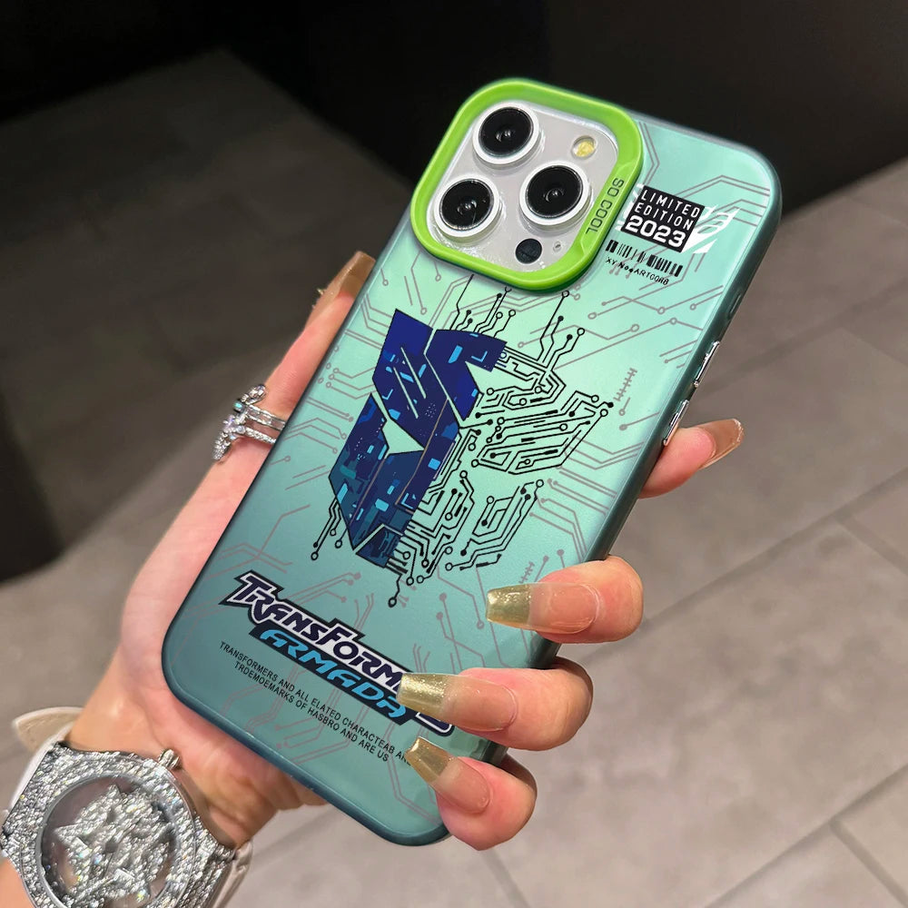 Coque Transformers iPhone Verte