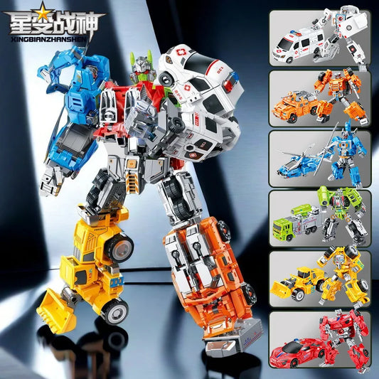 Transformers Dinoking Squad Multicolored Figurine — Orange and Blue Combiner No Box