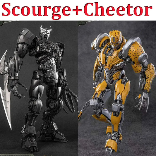 Duo Figurines Transformers Scourge & Cheetor — Traque Prédateur AMK