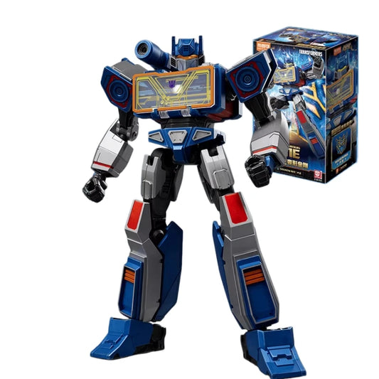 Transformers Soundwave Origin ONE Blitzwing Figure — Slate Blue Brick Spy Cassette