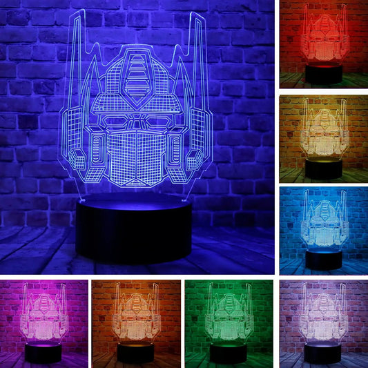 Veilleuse/Lampe 3D de nuit Transformers