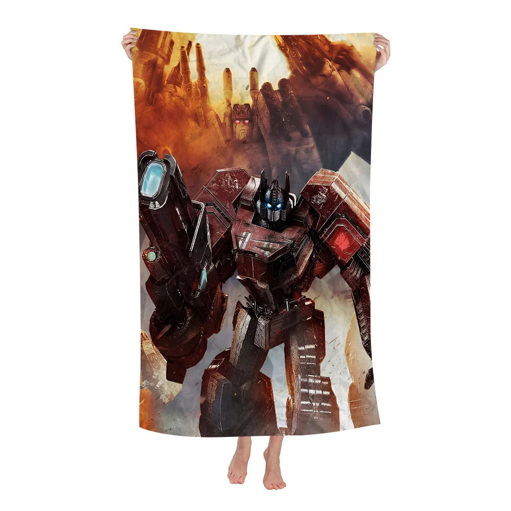 Serviette de bain/plage Transformers - Bots