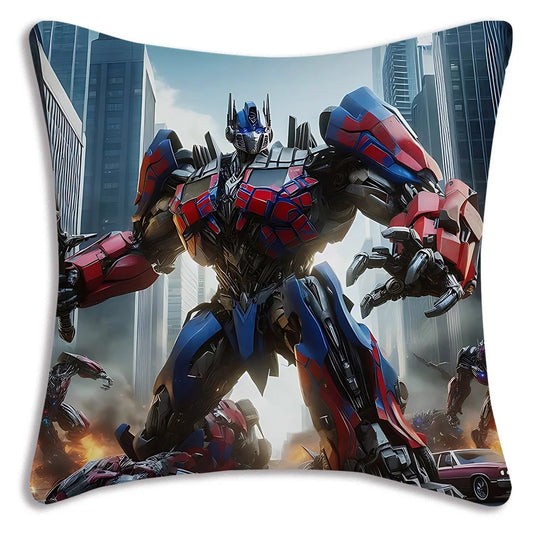 Housse de Coussin Transformers - "Optimus Prime in the City"