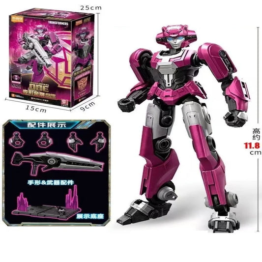 Figurine Transformers Elita-1 Guerrière Fuchsia — Coffret Complet Fiche 11.4cm