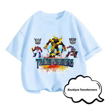 T-Shirt Enfant Transformers - "Transformers" Bleu