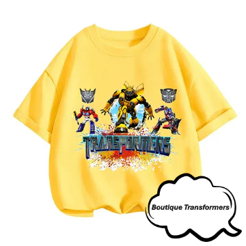 T-Shirt Enfant Transformers - "Transformers" Jaune